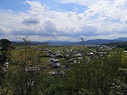 丹波城址から見た峰山町丹波