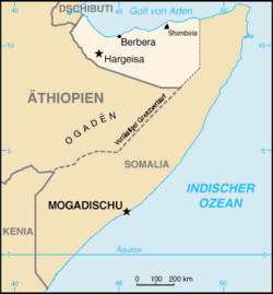 Somaliland haritadaki konumu