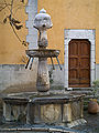 Renaissance fountain in Contes, Alpes-Maritimes