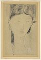 Beatrice Hastings, graphite et crayon Conté sur papier, 1914-1916, Guggenheim de New York.