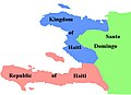 Image 2The Kingdom of Haiti in the North and the Republic of Haiti in the South (from History of Haiti)