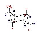 Metilcicloesano col metile in assiale
