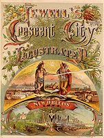 Title page of "Jewel's Crescent City Illustrated", a guide to New Orleans by [[]] (1873).