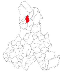 Location in Harghita County