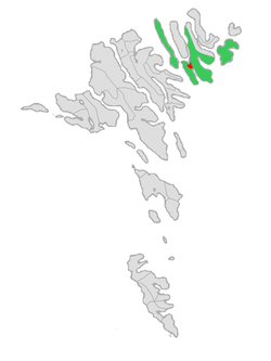 Location of Klaksvík within Klaksvík municipality in the Faroe Islands