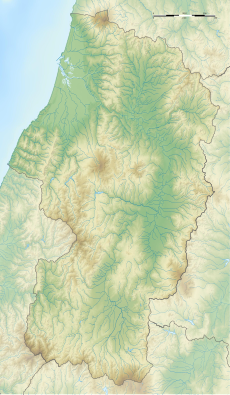 与蔵峠の位置（山形県内）