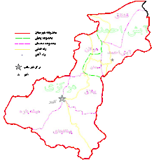 نقشه شهرستان کلیبر