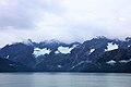 Le montagne di Kenai viste dal mare in settembre