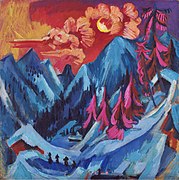 Wintermondlandschaft (1919), Ernst Ludwig Kirchner