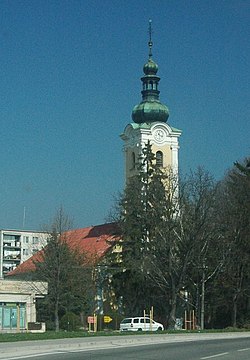 The catholic church of the Assumption of the Virgin Mary in Stará Turá