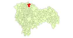 Location in Guadalajara Province