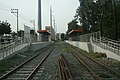 Trackbed and platform area of San Andres railway station