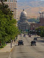 The # Idaho State Capitol building in Boise