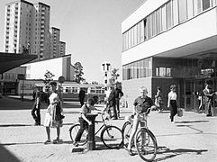 Photography from the center of Farsta in 1963.