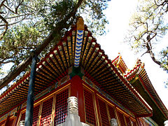 Underside decorations of Qin'an Hall of the Forbidden City