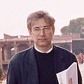 Orhan Pamuk, novelist, screenwriter, academic and recipient of the 2006 Nobel Prize in Literature.[71][72]