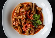 Bamia, Stewed okra with tomatoes