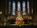 Le chœur de la cathédrale Notre-Dame de Luxembourg.