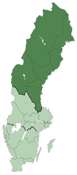 Norrland - Localizzazione