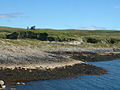 Achanduin Castle på Lismore sett frå Bernera Bay.