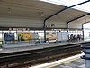 The tracks and platforms of Y Griega Station in 2007