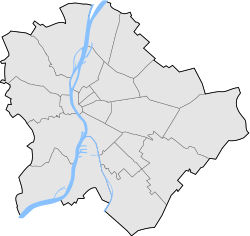 Mapa konturowa Budapesztu