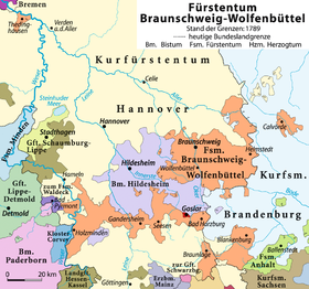 Localização de Brunswick-Wolfenbüttel