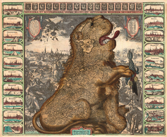 Leo belgicus by Claes Janszoon Visscher ().