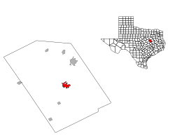 Vị trí trong Quận Limestone, Texas