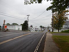 La route 285 à Saint-Cyrille-de-Lessard.