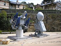 A Sea Cat missile launch system on display at the Royal Australian Navy Heritage Centre in Sydney