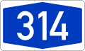 File:Bundesautobahn 314 number.svg