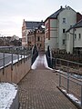 Brücke über den Rödelbach kurz hinter dem ehem. Haltepunkt Kirchberg (2016)