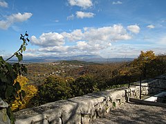 L'altopiano del Carso visto dal Santuario di Monrupino (TS) - (parte slovena)