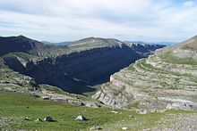 Vue d'ensemble en amont de la vallée.