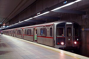 ユニオン駅に停車中の列車