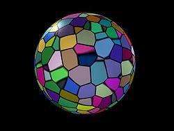 Colorful sphere (computer generated).