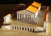 Reconstitution du temple de Vénus et de Rome, vu du côté du Colisée.