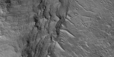 Close view of layers, as seen by HiRISE under HiWish program