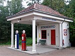 Standard Oil bensinstation från Holmestrand, 1928