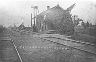 Historic image of the former Samaria Station prior to 1920