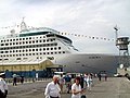 Image 30MV Aurora (2000) berthed adjacent to the Gibraltar Cruise Terminal at the Western Arm of the North Mole (from Transport in Gibraltar)