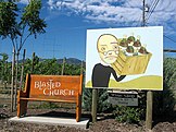 The entrance at Blasted Church