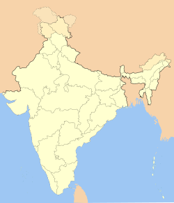 Map of Uttar Pradesh with Varanasi वाराणसी marked