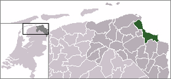 Location of Delfzijl