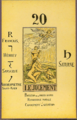 Disseny de l'arcà per al llibre de Papus Le Tarot Divinatoire. Le Livre des Mystères et les Mystères du Livre. Clef du tirage des cartes et des sorts. Avec la reconstitution complète des 78 lames du Tarot Égyptien et de la méthode d'interprétation. Les 22 arcanes majeurs et les 56 arcanes mineurs (1909).