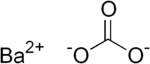 Skeletal formula of barium carbonate