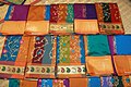 Kanchipuram silk saris worn by women on special occasions