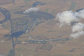 La base aérienne vue du ciel.