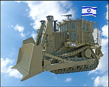 IDF armoured Caterpillar D9 bulldozer. Picture by Zachi Evenor.